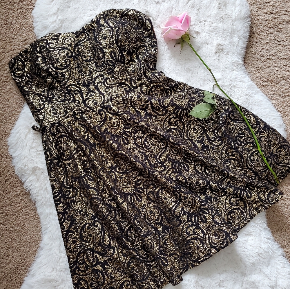 A'GACI Strapless A-line Dress